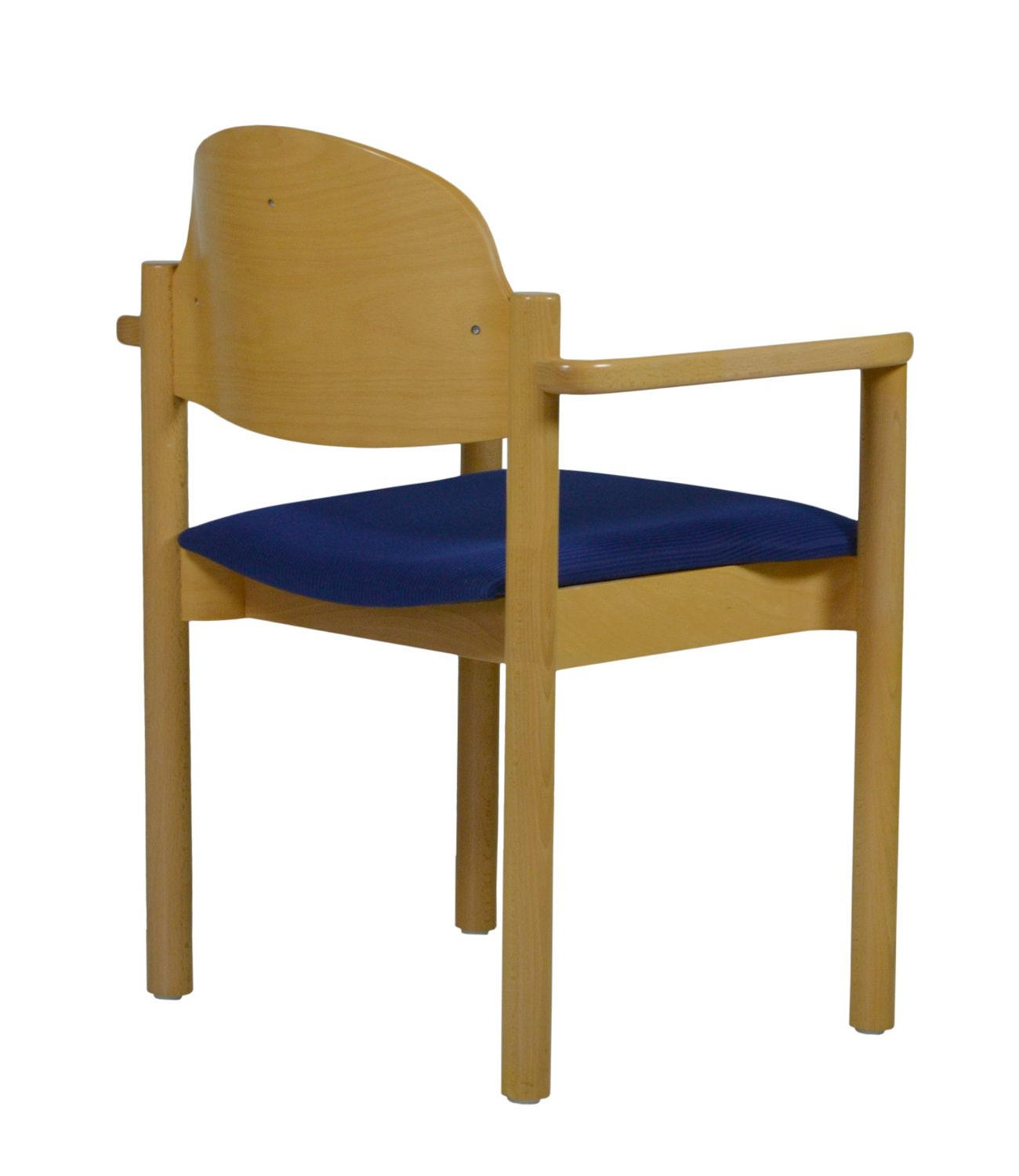 Seniorenstuhl-Albir-mit-Armlehne-hinten-pers-heller Holzstuhl für Heime Albir