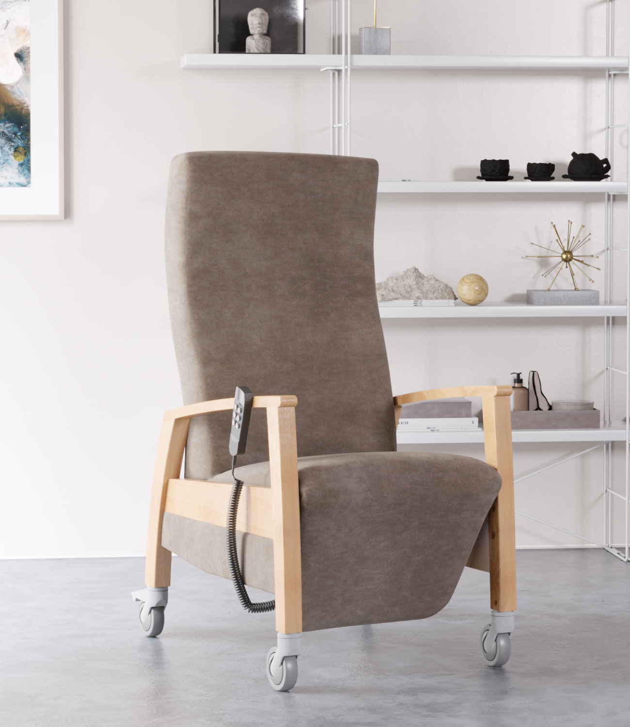 Fauteuil de repos à roulettes GANDA RELAX Fauteuil de repos à roulettes GANDA RELAX