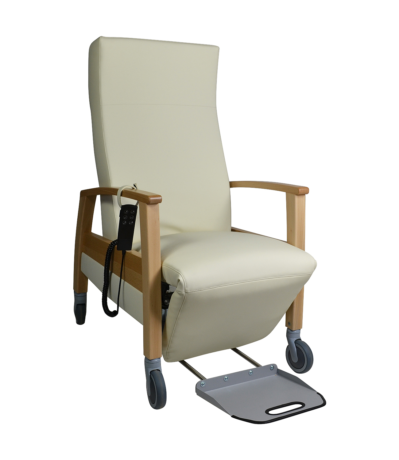 Fauteuil de soins à roulettes GANDA RELAX avec repose-pieds Fauteuil de soins à roulettes GANDA RELAX avec repose-pieds