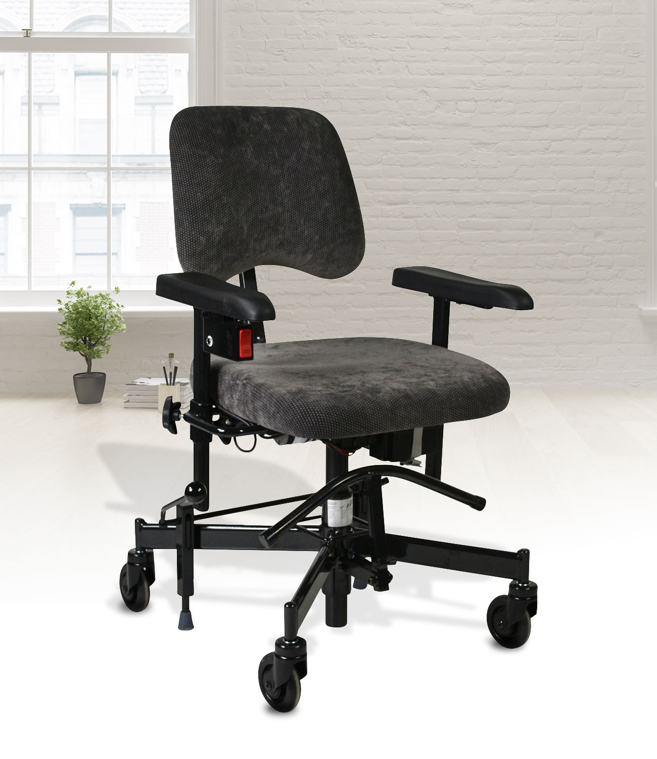 Chaise a roulettes médicale BASIC ÉLECTRIQUE réglable en hauteur Chaise a roulettes médicale BASIC ÉLECTRIQUE réglable en hauteur