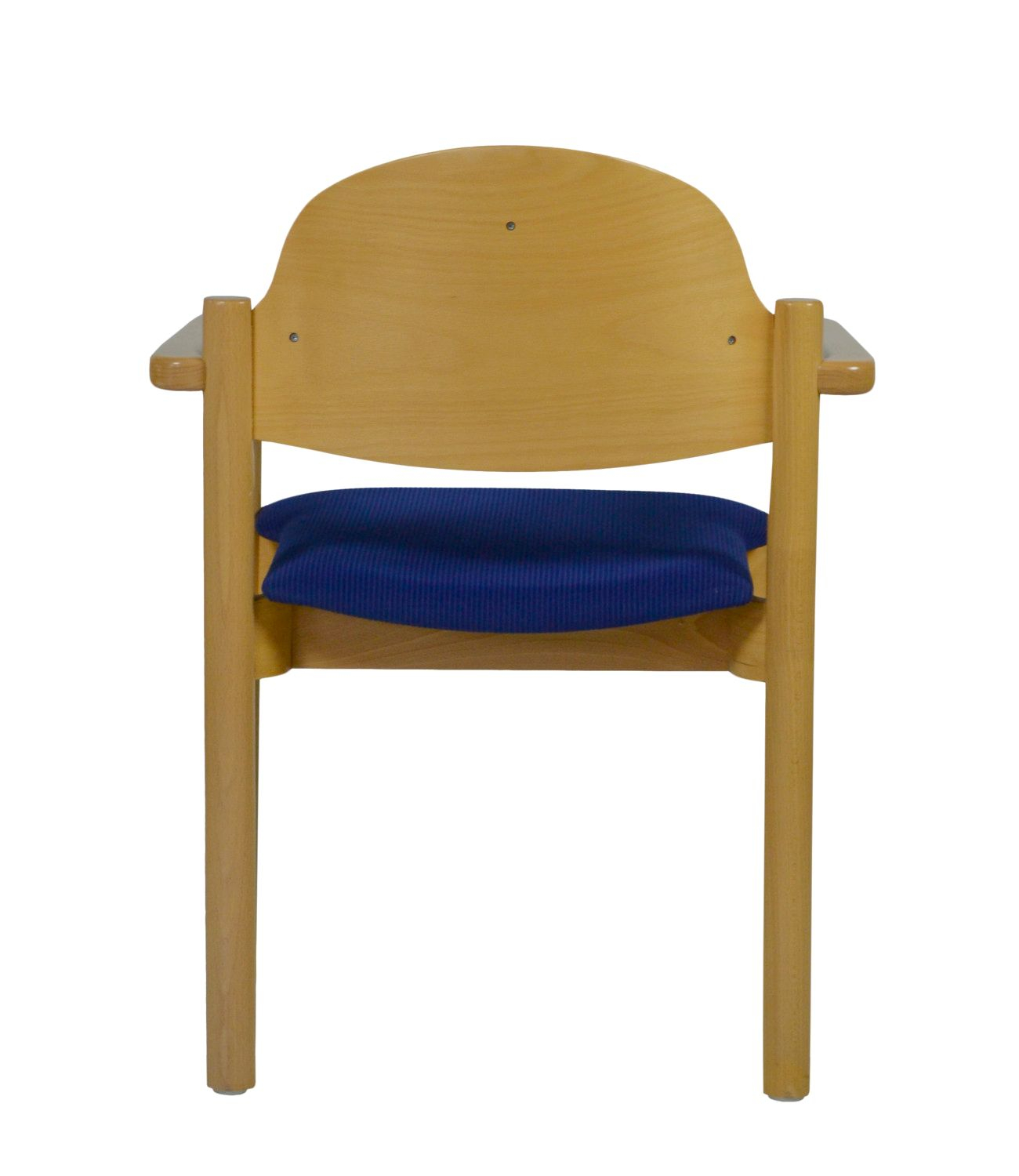 Seniorenstuhl-Albir-mit-Armlehne-hinten-heller Holzstuhl für Heime Albir