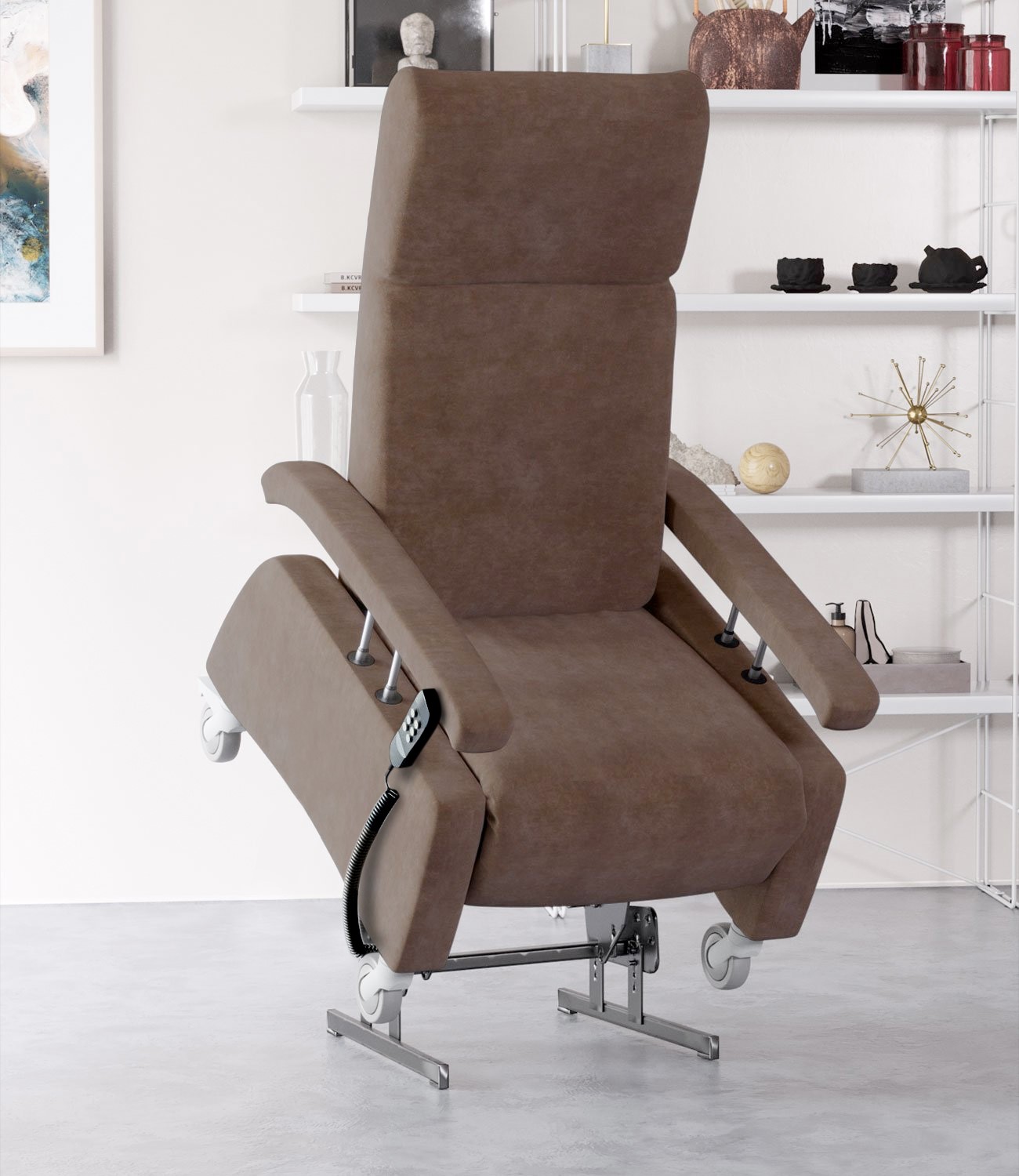 Fauteuil de soins releveur à roulettes LUTRA EASY LIFT 2 Fauteuil de soins releveur à roulettes LUTRA EASY LIFT 2