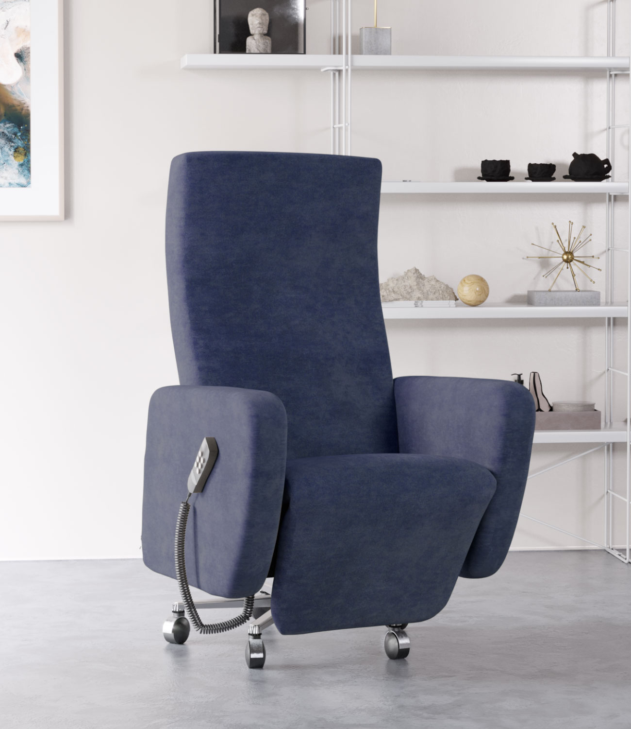 Fauteuil relax électrique RIMINI MOBIL à roulettes